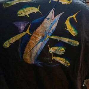 Large..Guy Harvey shirt...we bundle..enjoy